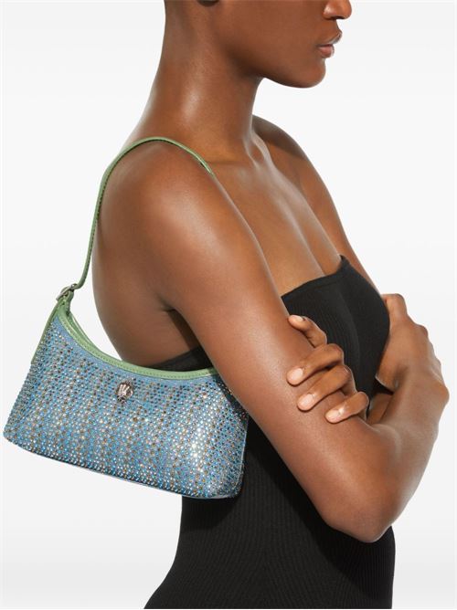 Borsa donna Kurt Geiger London tracollina celeste con strass KURT GEIGER London | 5586086609.